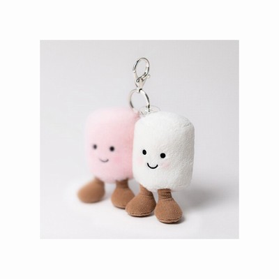 Jellycat Amuseables Pair of Marshmallows Bag Charm USA | 25409XNUO